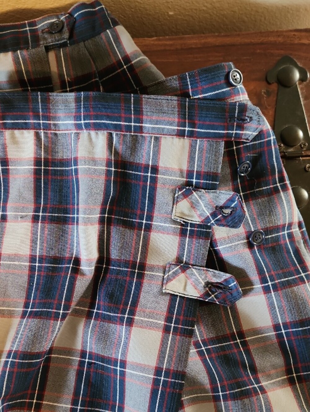 2 Rifle/Kaynee Plaid Catholic Parochial School Uniform Skorts Sz 10 Reg - Picture 6 of 7
